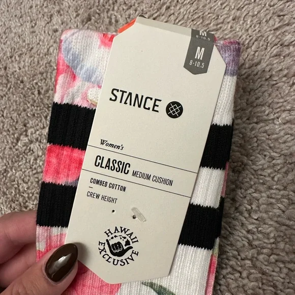 Stance Classic Floral Crew Socks - Picture 4 of 7